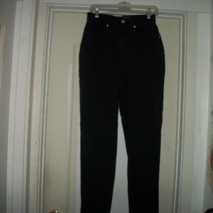 VINTAGE  MOM VANDERBUILT STURDY BLACK JEANS 10